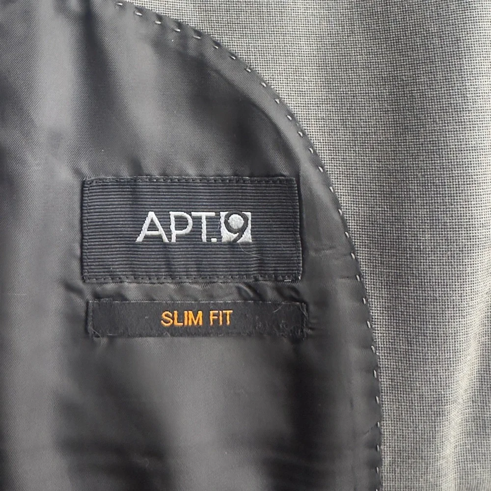 Apt. 9 Charcoal Gray Men's Suit Blazer Size 38